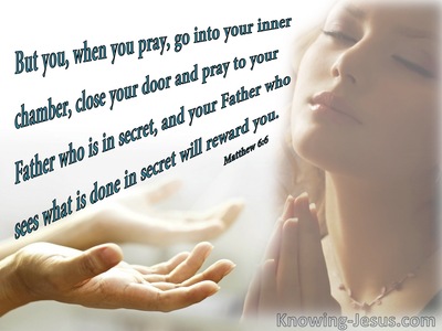 Matthew 6:6 When You Pray (white)